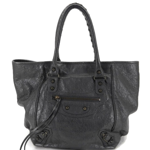 Balenciaga Handbags - 100% Auth Balenciaga Leather Sunday Tote Bag Ey804